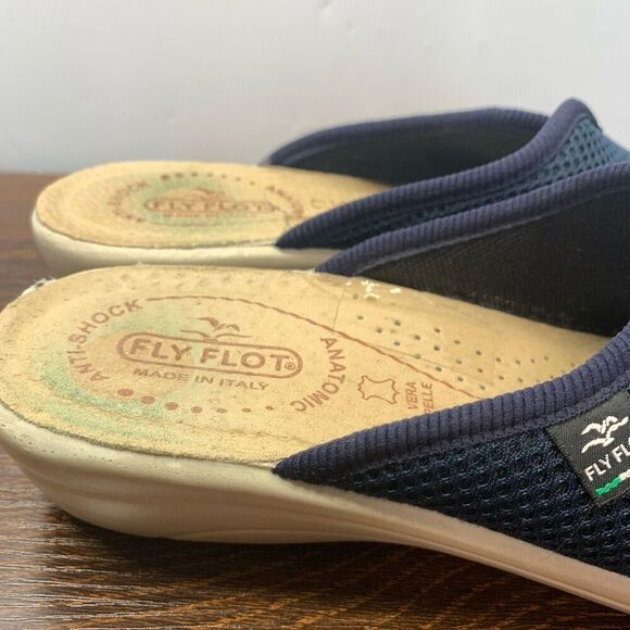 Fly Flot Women's Open Toe Anatomic Anti-Shock Slide Sandals Navy Blue Size 39 EU - Picture 4 of 11
